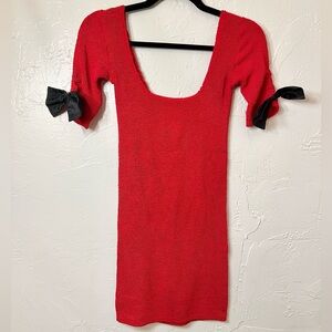 Vintage Couture Isabel Martin London Party Mini Short Sleeve Dress Extra Small